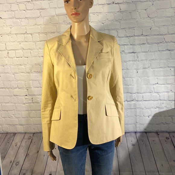 charles nolan Jackets & Blazers - Charles Nolan New York Khaki Blazer Size 4